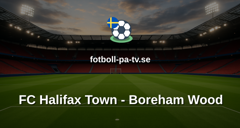 National League: FC Halifax Town - Boreham Wood