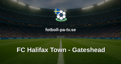 National League: FC Halifax Town - Gateshead