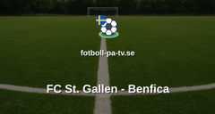 Europa League: FC St. Gallen - Benfica