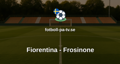 Serie A: Fiorentina - Frosinone