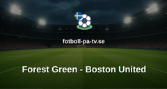National League: Forest Green - Boston United