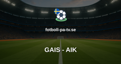 Allsvenskan: GAIS - AIK
