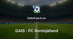 UEFA Conference League: GAIS - FC Nordsjälland