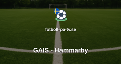 Allsvenskan: GAIS - Hammarby