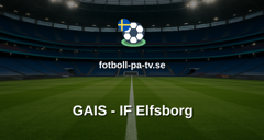 Träningsmatch: GAIS - IF Elfsborg