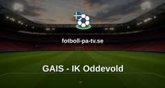 Träningsmatch: GAIS - IK Oddevold