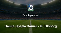 Elitettan: Gamla Upsala Damer - IF Elfsborg