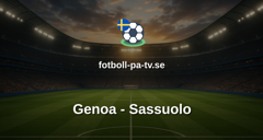 Serie A: Genoa - Sassuolo