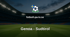 Coppa Italia: Genoa - Sudtirol