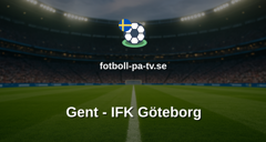 UEFA Conference League: Gent - IFK Göteborg