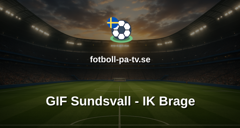 Superettan: GIF Sundsvall - IK Brage