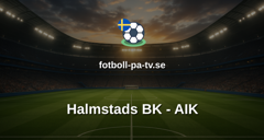 Allsvenskan: Halmstads BK - AIK