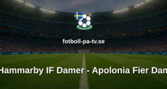 Womens Champions League: Hammarby IF Damer - Apolonia Fier Dam