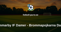 Damallsvenskan: Hammarby IF Damer - Brommapojkarna Damer
