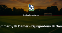 Damallsvenskan: Hammarby IF Damer - Djurgårdens IF Damer