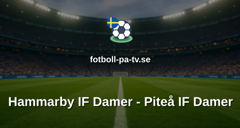 Damallsvenskan: Hammarby IF Damer - Piteå IF Damer
