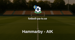 Allsvenskan: Hammarby - AIK