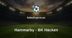 Allsvenskan: Hammarby - BK Häcken