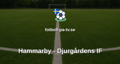 Allsvenskan: Hammarby - Djurgårdens IF