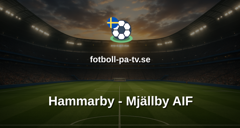 Allsvenskan: Hammarby - Mjällby AIF