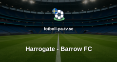 National League: Harrogate - Barrow FC