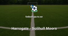 National League: Harrogate - Solihull Moors