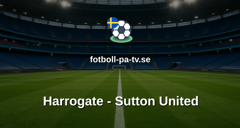National League: Harrogate - Sutton United