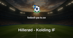 NordicBet Liga - Division 1 Danmark: Hillerød - Kolding IF