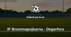 Allsvenskan: IF Brommapojkarna - Degerfors