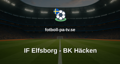 Allsvenskan: IF Elfsborg - BK Häcken