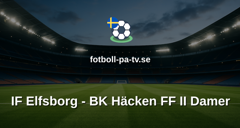 Elitettan: IF Elfsborg - BK Häcken FF II Damer