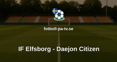 Träningsmatch: IF Elfsborg - Daejon Citizen
