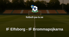 Allsvenskan: IF Elfsborg - IF Brommapojkarna