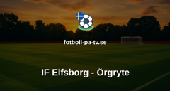Allsvenskan: IF Elfsborg - Örgryte