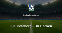 Allsvenskan: IFK Göteborg - BK Häcken