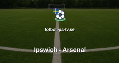 Engelska Ligacupen (EFL): Ipswich - Arsenal