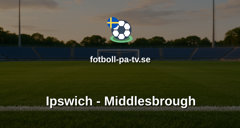 Championship: Ipswich - Middlesbrough