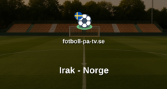 Fotbolls-VM: Irak - Norge