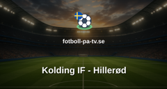 NordicBet Liga - Division 1 Danmark: Kolding IF - Hillerød