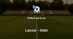 Serie A: Lecce - Inter