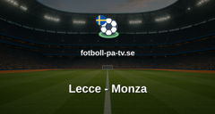 Serie A: Lecce - Monza