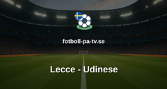Serie A: Lecce - Udinese