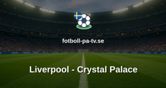 Premier League: Liverpool - Crystal Palace