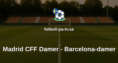 Primera División Femenina: Madrid CFF Damer - Barcelona-damer