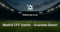 Primera División Femenina: Madrid CFF Damer - Granada Damer