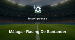La Liga 2: Málaga - Racing De Santander