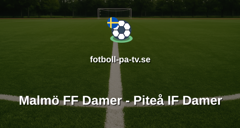 Damallsvenskan: Malmö FF Damer - Piteå IF Damer