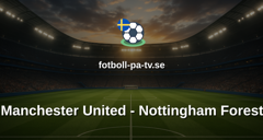 Premier League: Manchester United - Nottingham Forest