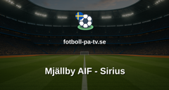 Allsvenskan: Mjällby AIF - Sirius