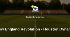MLS: New England Revolution - Houston Dynamo